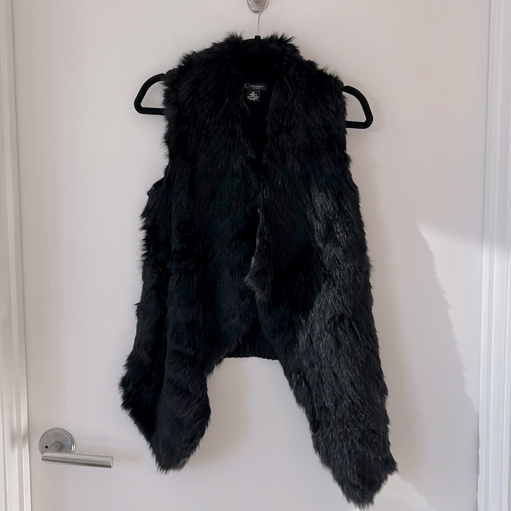 Rabbit fur vest